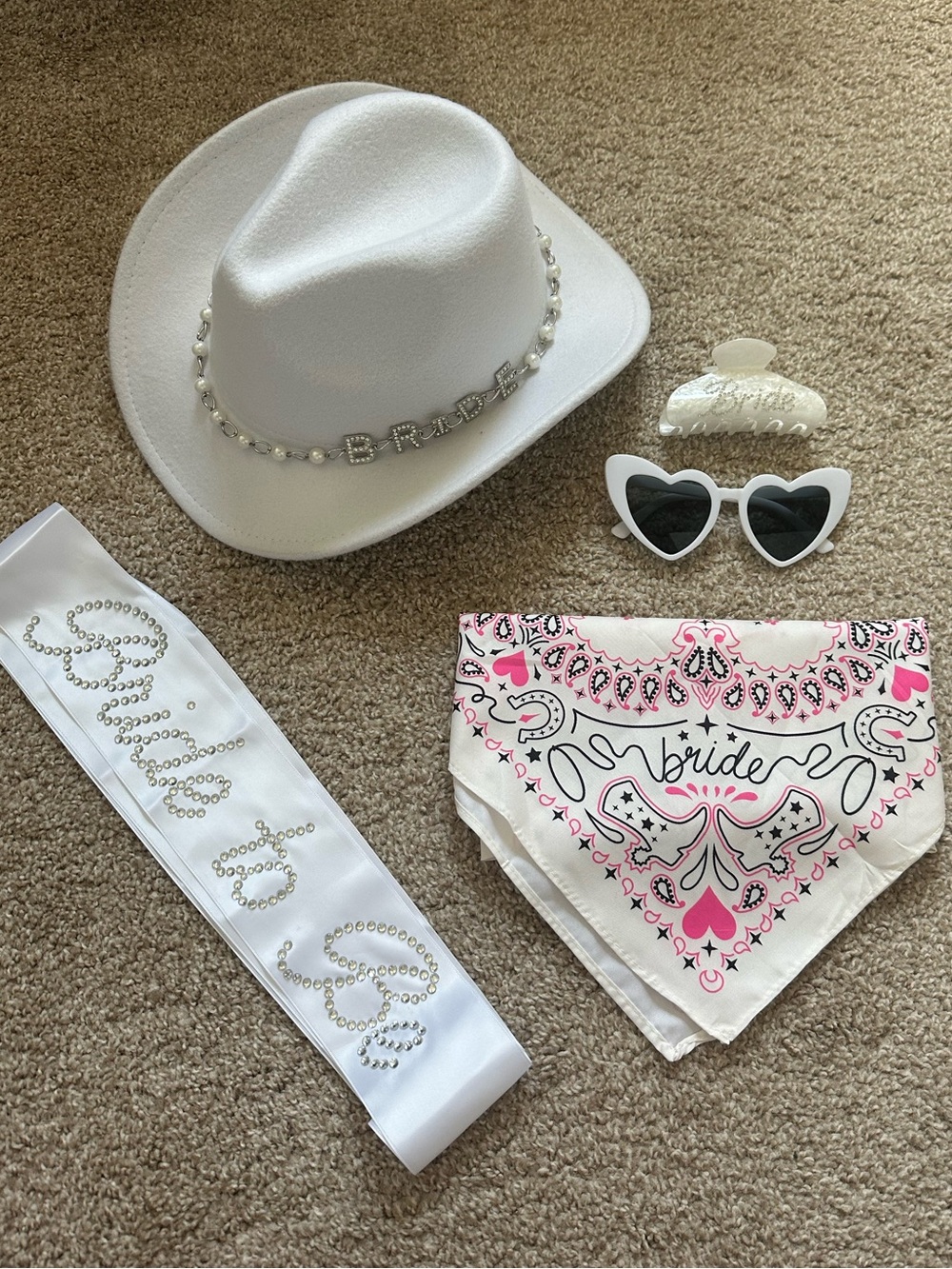 Bridal Cowgirl Accessory Set